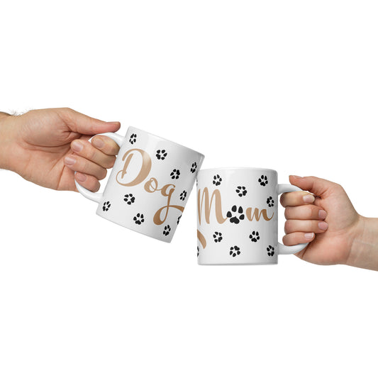 Paw Prints Mug - Gold / Black