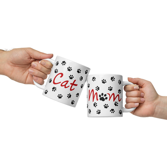 Cat Paws Mug - Red