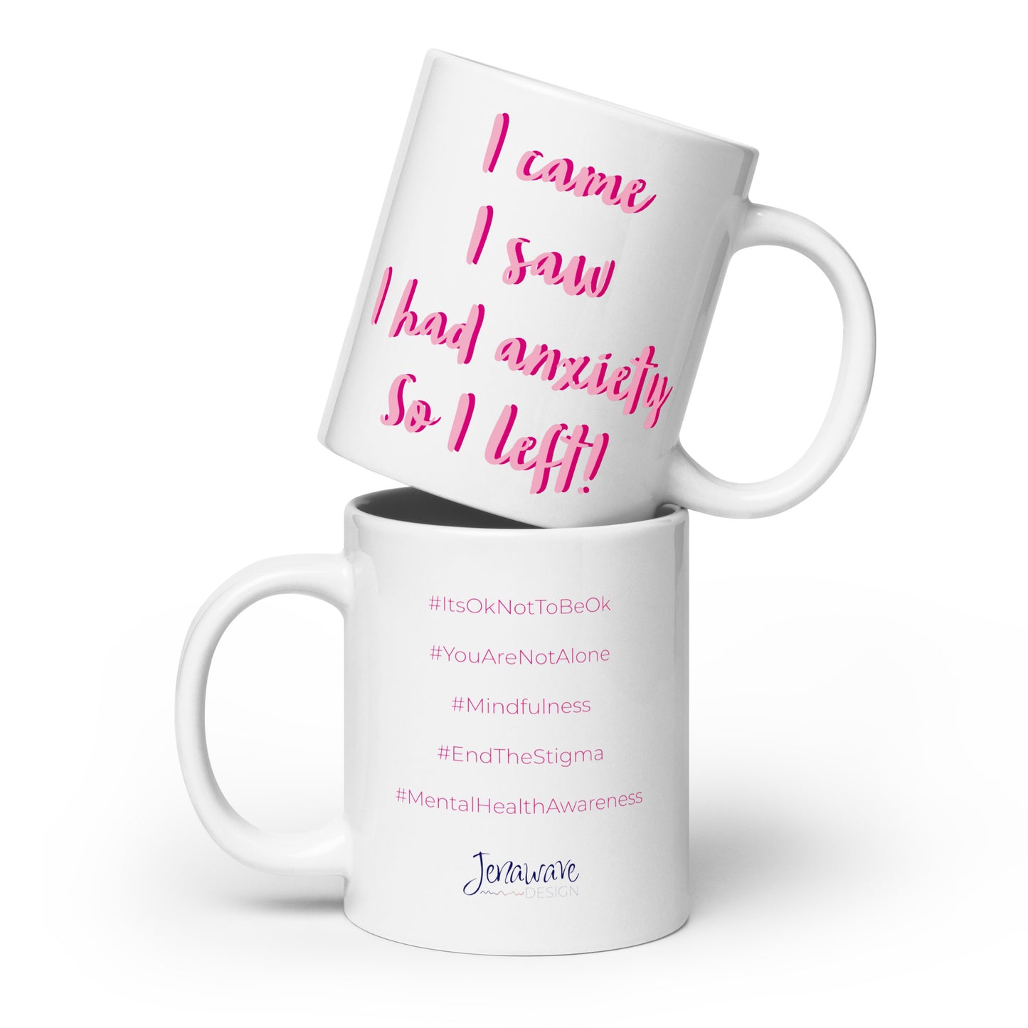 I came, I saw... -  Mug with Hashtags (Pink)
