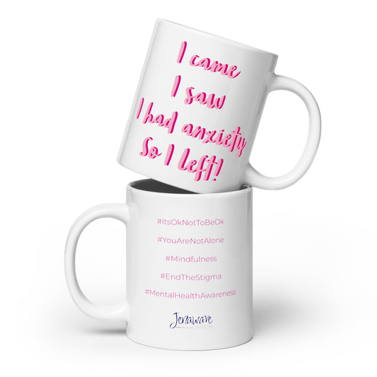 I came, I saw... -  Mug with Hashtags (Pink)