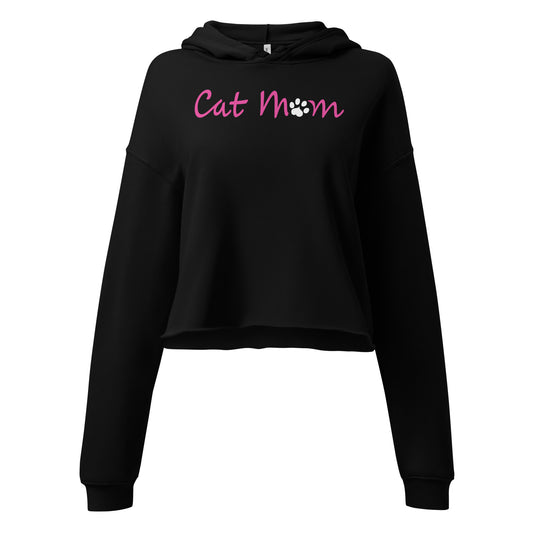 Cat Mom Cropped Hoodie
