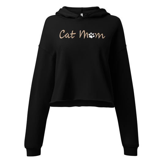 Cat Mom Cropped Hoodie