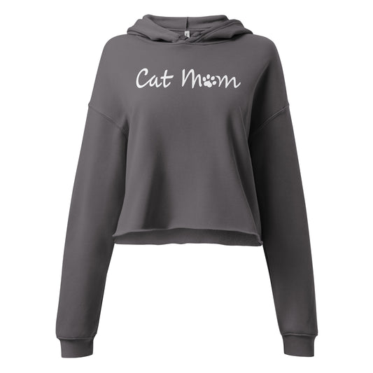 Cat Mom Cropped Hoodie